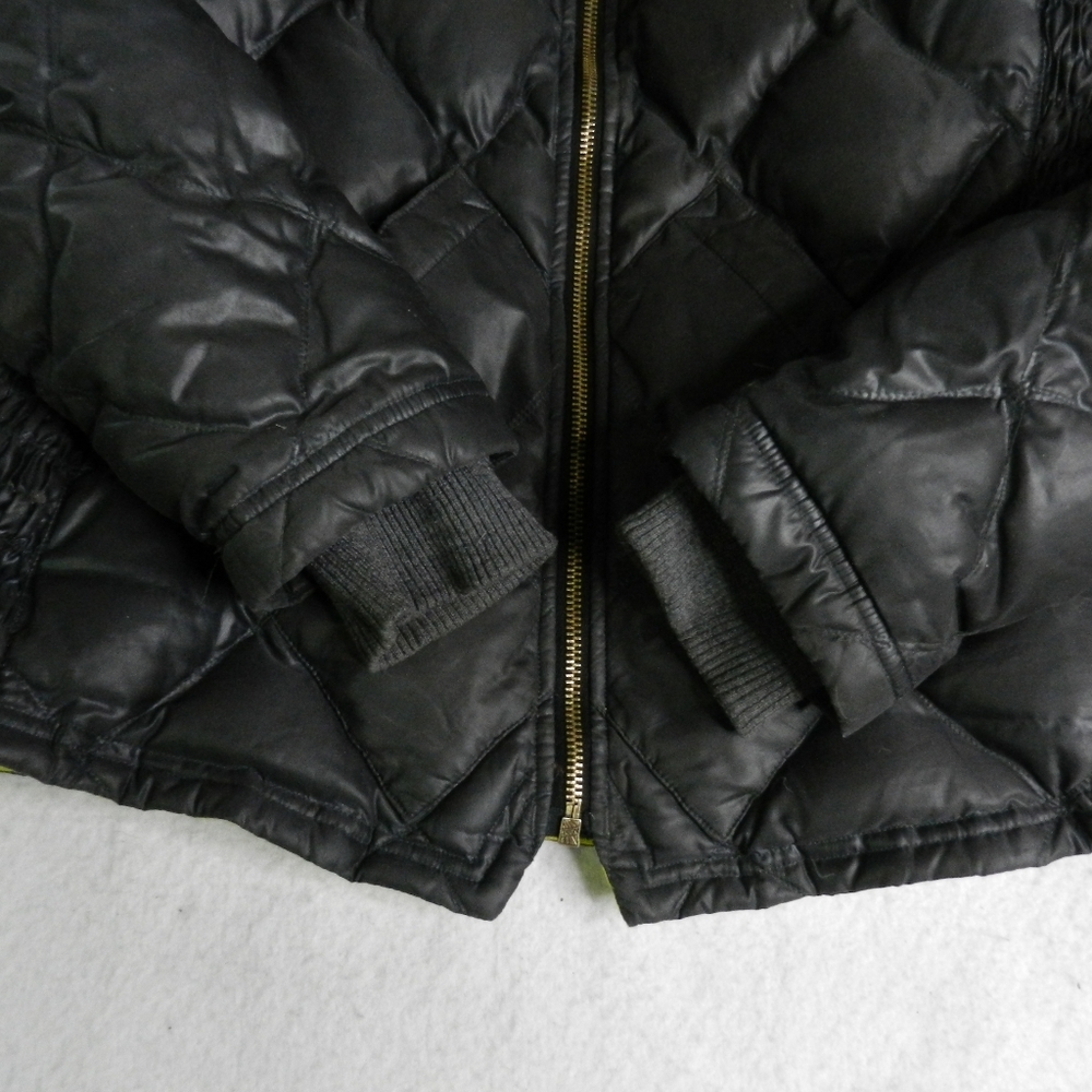 Eddie Bauer Jacket Coat Womens Goose Down Diamond Quilted Skyliner Gray Medium - Picture 6 of 16